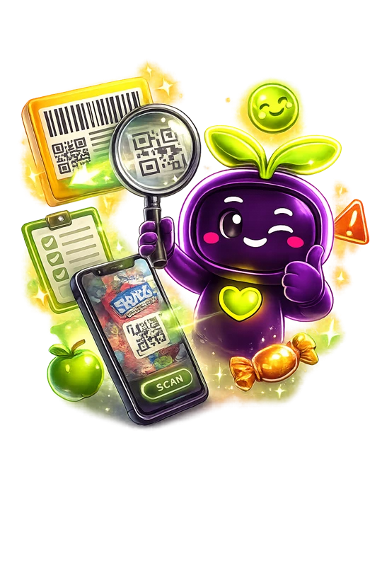 Minu scanning a food label